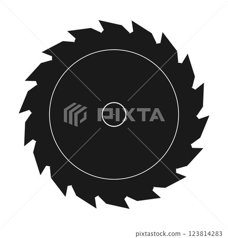 Circular saw vector icon Circular saw vector icon 123814283