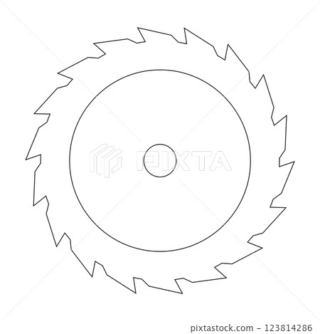 Circular saw vector icon 123814286