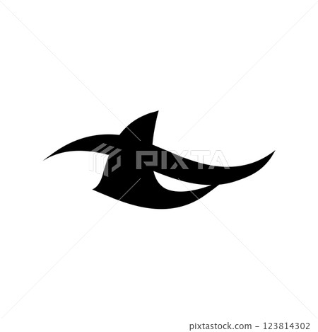 shark fin icon vector shark fin icon vector 123814302