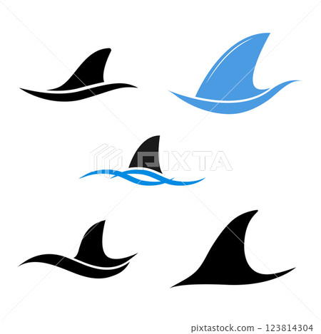 shark fin icon vector shark fin icon vector 123814304
