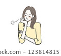 沮喪和嘆息的女人 123814815
