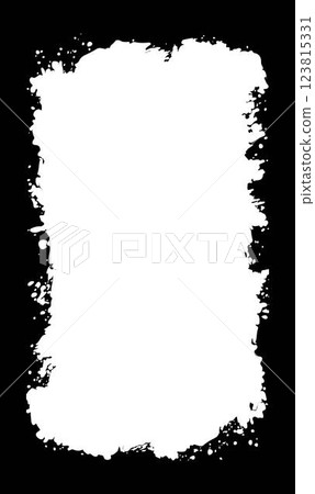 Vertical Abstract Black Rustic Rough Frame Background Vintage Retro Style with White Copy Space 123815331