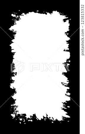 Vertical Abstract Black Rustic Rough Frame Background Vintage Retro Style with White Copy Space 123815332
