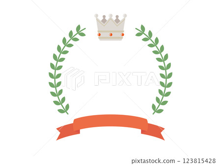 王冠、月桂樹和絲帶 02 123815428