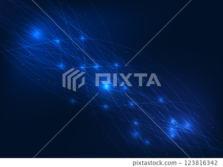 Abstract technology background. Overlapping light lines represent the big data technology that is collected, used in corporate organizations both offline and online. Abstract technology background. Overlapping light lines represent the big data technology that is collected, used in corporate organizations both offline and online. 123816342