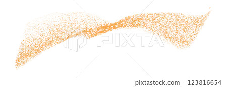 Separate orange crayon brush strokes on transparent background. Separate orange crayon brush strokes on transparent background. 123816654