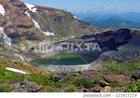 Okama Crater of Zao from the promenade to Mt. Katta 123817229