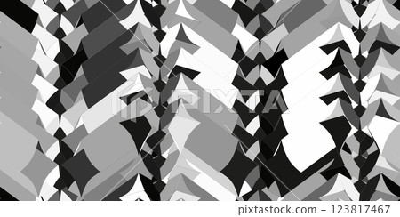 3D geometric pattern. Achromatic graphic seamless background. Grayscale simple backdrops. Vector illustration. Vector illustration 3D geometric pattern. Achromatic graphic seamless background. Grayscale simple backdrops. Vector illustration. Vector illustration 123817467