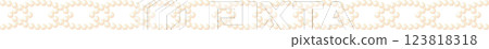 Chain material made with pearl illustrations 123818318