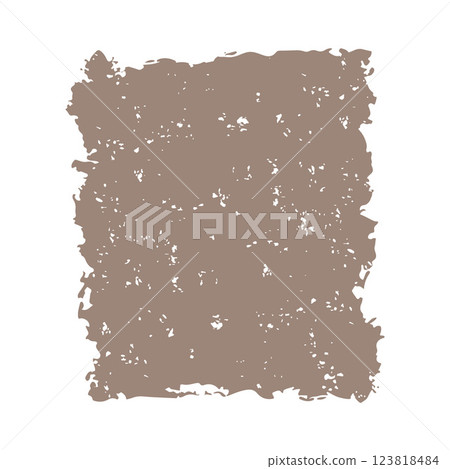 Square Brown Rustic Rough Torn Paper Frame Background Vintage Retro Style with Copy Space 123818484