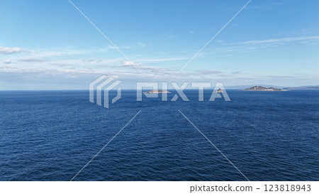 【長崎軍艦島鳥瞰圖】海中的鑽石/世界遺產端島 123818943