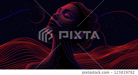 Luxurious dark blue ornamental surface with golden inlays in geometric pattern. Luxurious dark blue ornamental surface with golden inlays in geometric pattern. 123819782