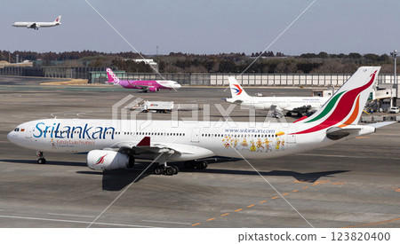 SriLankan Airlines A330-300 taxiing at Narita Airport 123820400