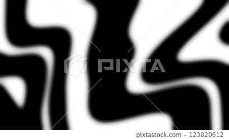 Black and White Abstract Wave Pattern in 60s Op Art Style 123820612