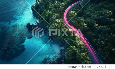Road Through Paradise. 123821048