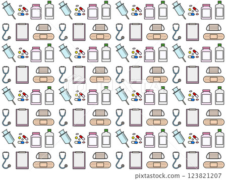 Medical seamless pattern A-4 123821207