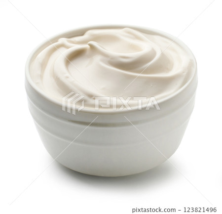 bowl of sour cream bowl of sour cream 123821496