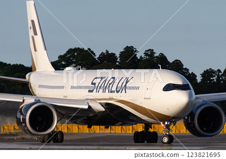 在成田機場滑行的星宇航空 A350-900 型飛機 123821695