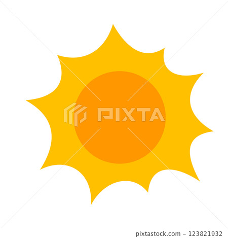 燦爛的太陽的插圖 燦爛的太陽的插圖 123821932