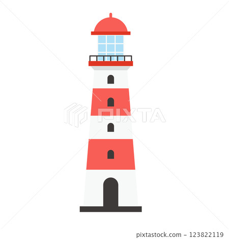 Red Border Lighthouse 123822119