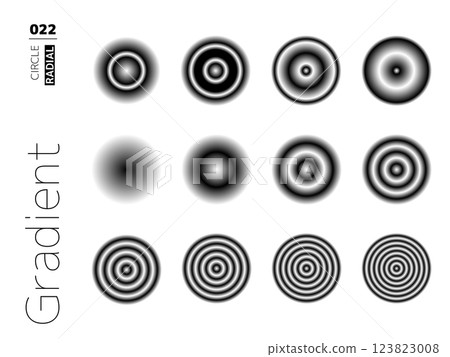 漸層圓形樣式集 022 123823008