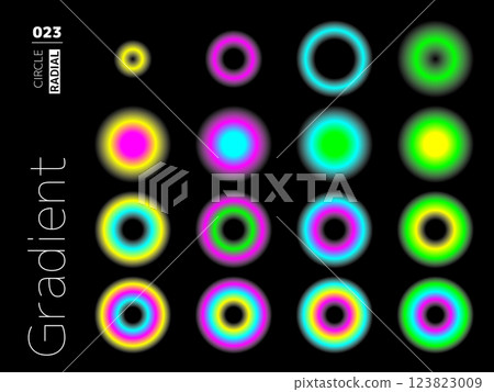 漸層圓形樣式集023 123823009