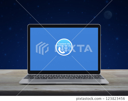 Business contact us online concept Business contact us online concept 123823456