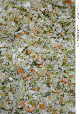 Chopped mixed vegetables Chopped mixed vegetables 123823649