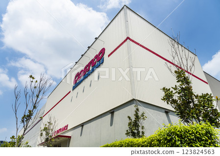 View of Costco wholesale storefront in Taichung, Taiwan. Costco Wholesale Company is the largest membership warehousing club in the United States. View of Costco wholesale storefront in Taichung, Taiwan. Costco Wholesale Company is the largest membership warehousing club in the United States. 123824563