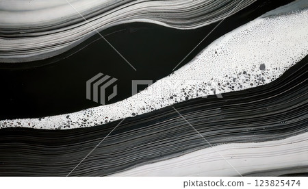 AI圖像：用黑色墨水繪製的背景材料 123825474