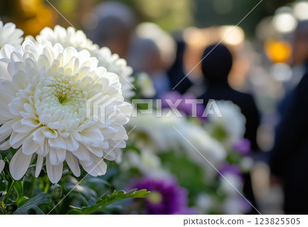 Japanese funeral 123825505