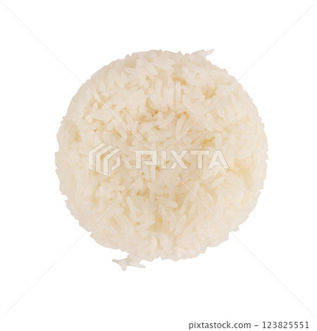 Jasmine rice isolated on white background Jasmine rice isolated on white background 123825551