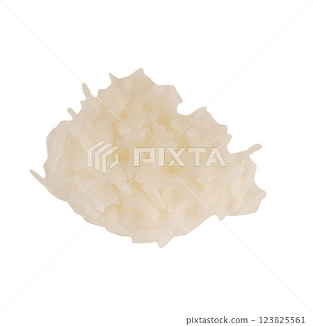 Jasmine rice isolated on white background Jasmine rice isolated on white background 123825561