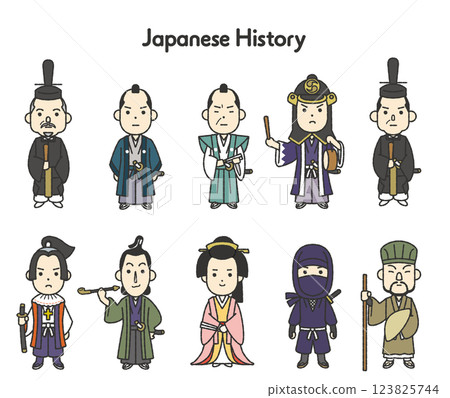 日本史全身插畫江戶時代 日本史全身插畫江戶時代 123825744