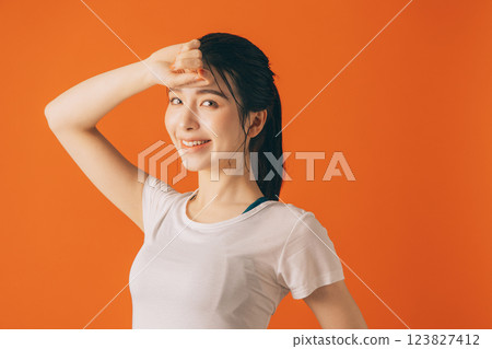 熱瑜珈圖片 123827412