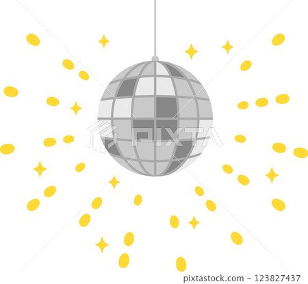 反射光線的鏡球 123827437