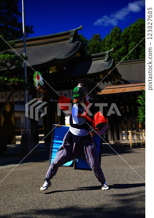 Iwate Prefecture folk entertainment performance Nenbutsu sword dance Iwate Prefecture folk entertainment performance Nenbutsu sword dance 123827685