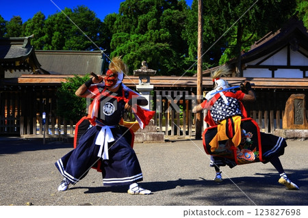 Iwate Prefecture folk entertainment performance Nenbutsu sword dance 123827698