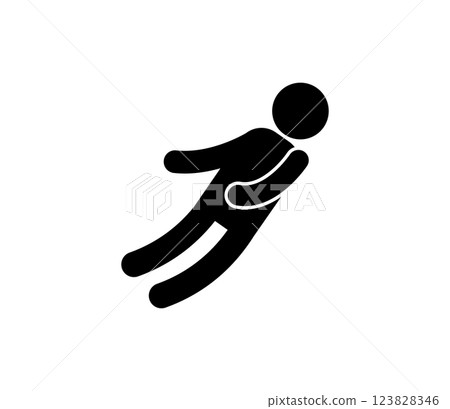Pictogram of a staggering person Vector 123828346