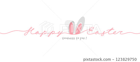 Happy Easter Greeting Card Template 123829750