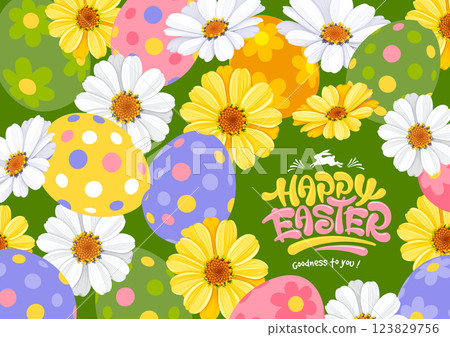 Easter Greeting Card Template Easter Greeting Card Template 123829756