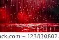 abstract red pattern red bokeh lights and water on glass 123830802