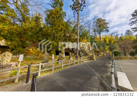 深秋的瑞源寺與洞穴遺跡（宮城縣宮城郡松島町） 123831132