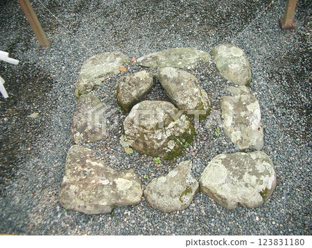 The three stones of the Geku Shrine of Ise 123831180