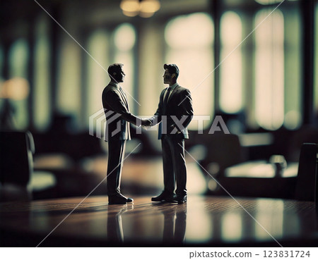 辦公室裡的微型商人 辦公室裡的微型商人 123831724