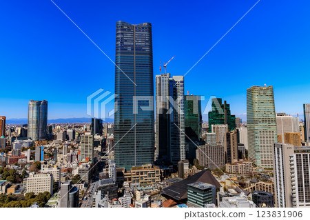 東京，港區，東京的象徵，從東京鐵塔觀景台看到的景色 123831906