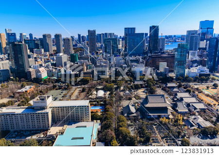Tokyo, Minato Ward, Tokyo's symbol, view from the Tokyo Tower observation deck 123831913