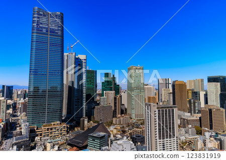 東京,港區,東京的象徵,從東京鐵塔觀景台看到的景色 東京,港區,東京的象徵,從東京鐵塔觀景台看到的景色 123831919