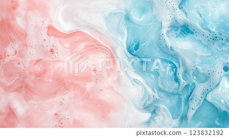 the border of the elements of water and fire abstract background 123832192