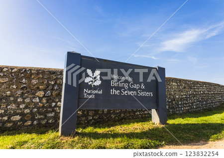 Welcome Sign for Birling Gap and the Seven Sisters by National Trust 123832254